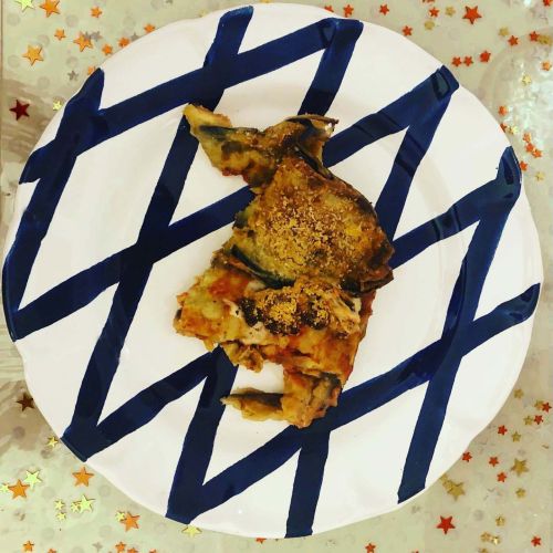 Dish, plate lines line, handpainted in Vietri ceramic dinner, fruit/dessert underplate