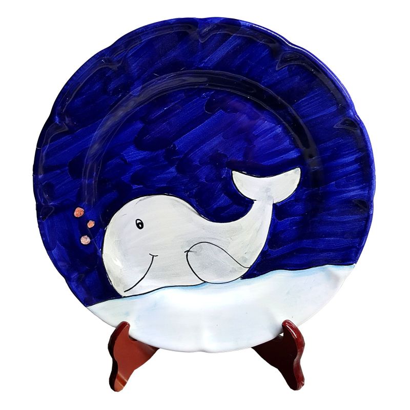 Dish, plate Sea line, handpainted in Vietri...