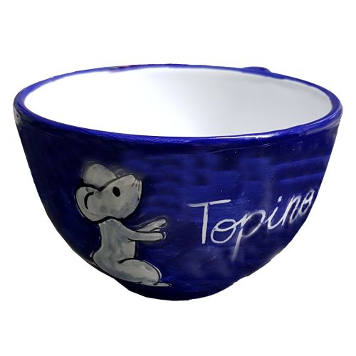 Milk cup Personalized. handpainted Vietri ceramic