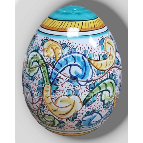 Easter Egg. handpainted Vietri ceramic.