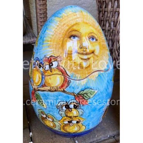 Huevos de Pascua coleccionables. en cerámica de Vietri. Pintado a mano
