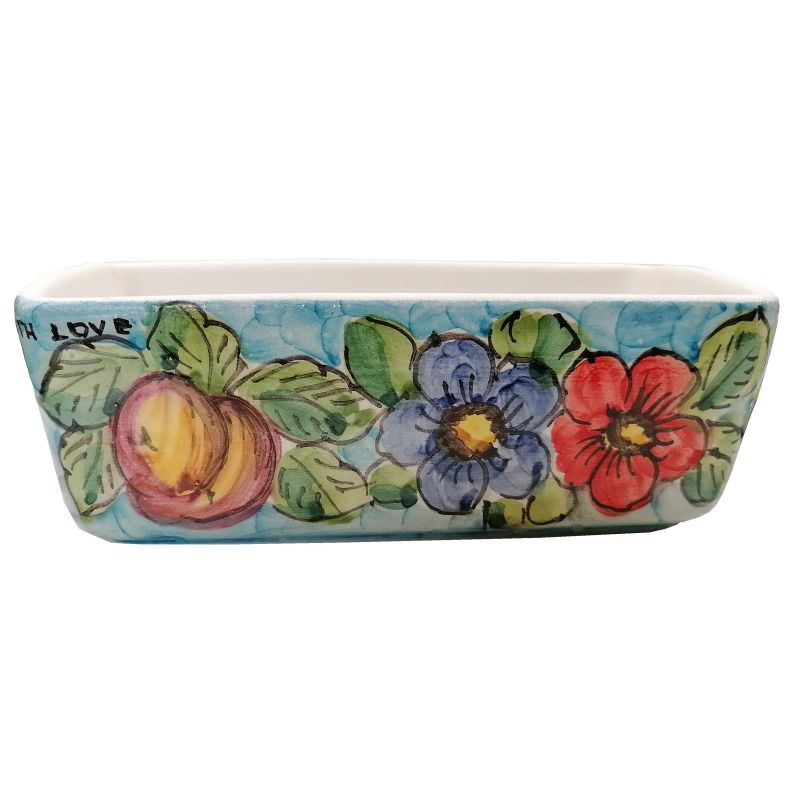 Mini jardinière rectangulaire. Céramique de...