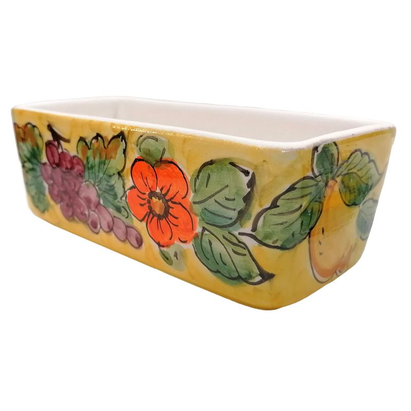 Mini rectangular planter. Vietri ceramic....