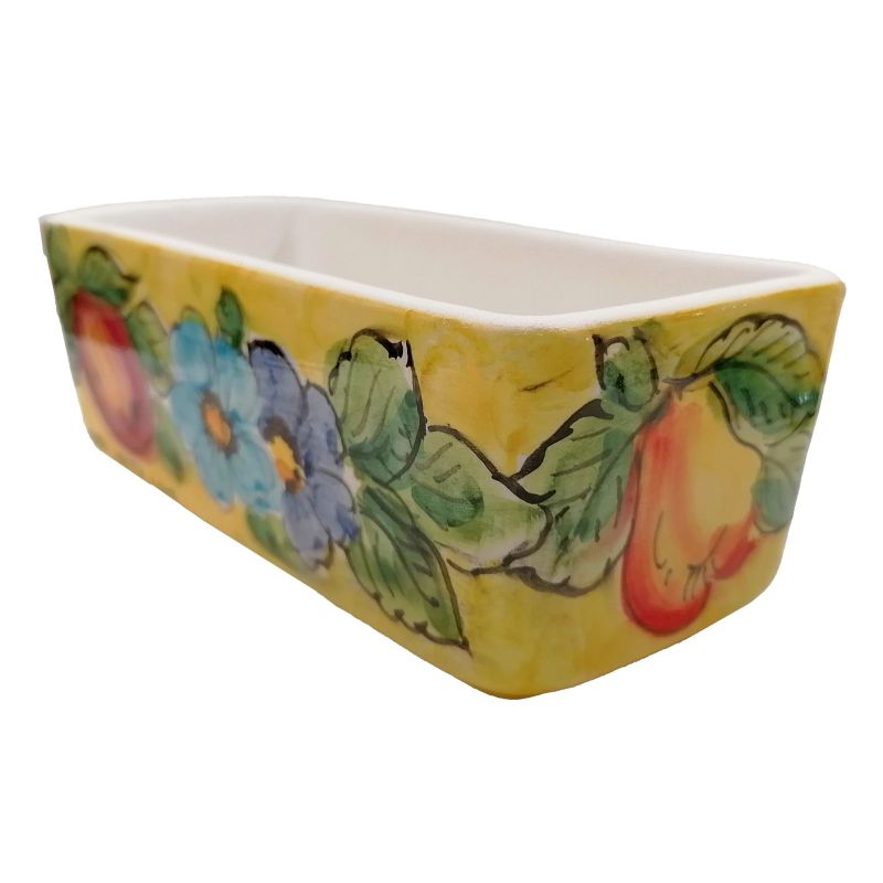 Mini rectangular planter. Vietri ceramic....