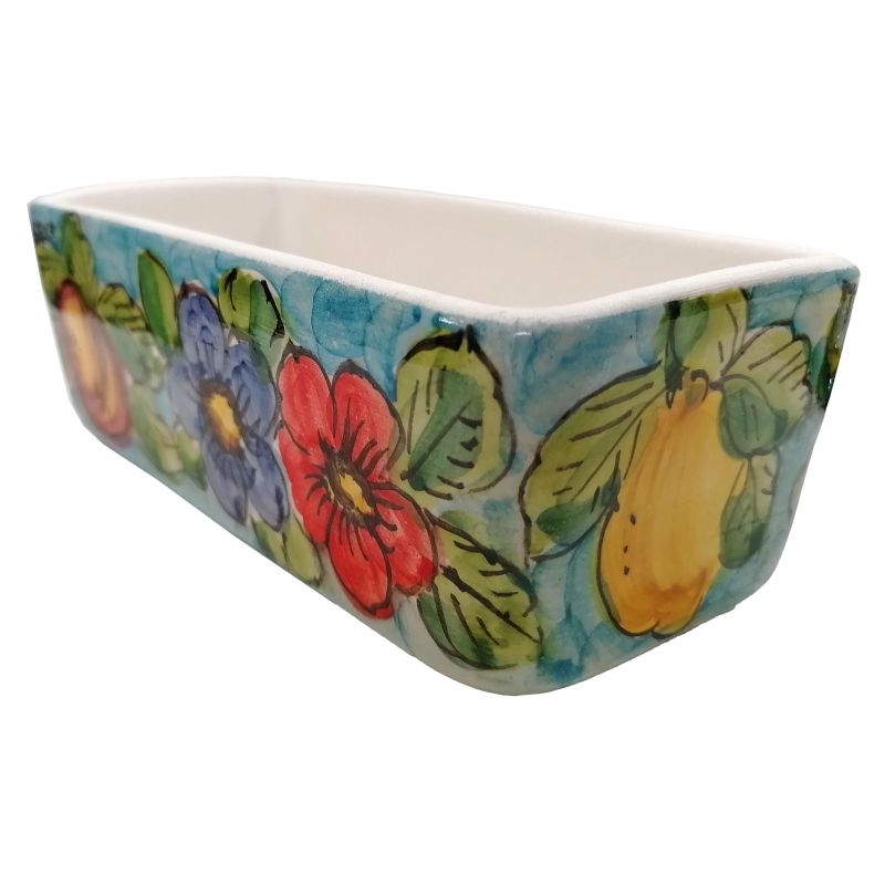Mini rectangular planter. Vietri ceramic....
