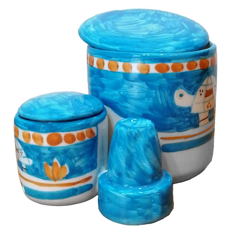 Pod holder. Animals Line Handpainted Vietri...