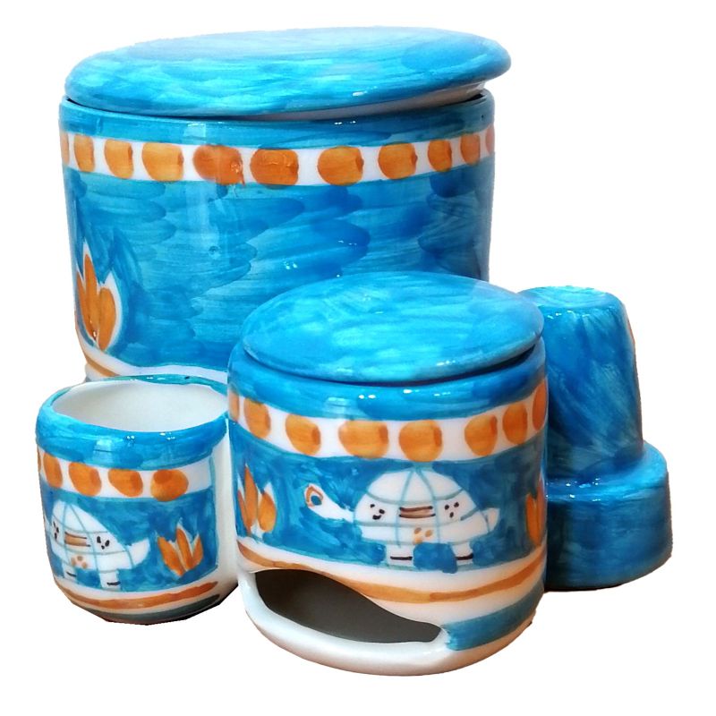 Pod holder. Animals Line Handpainted Vietri...