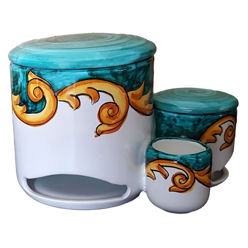 Pod holder. Baroque Line Handpainted Vietri...