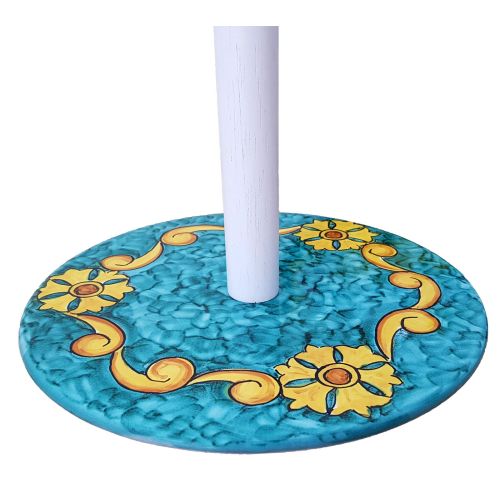 Roll Holder baroque Line. handpainted Vietri ceramics