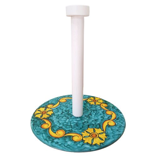 Roll Holder baroque Line. handpainted Vietri ceramics