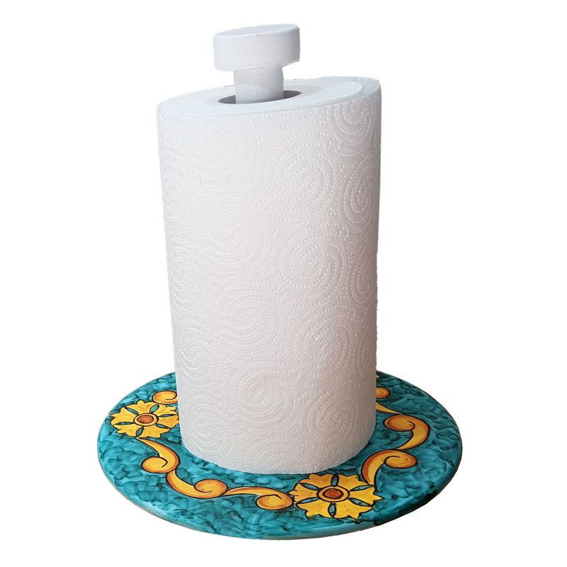 Roll Holder baroque Line. handpainted Vietri...