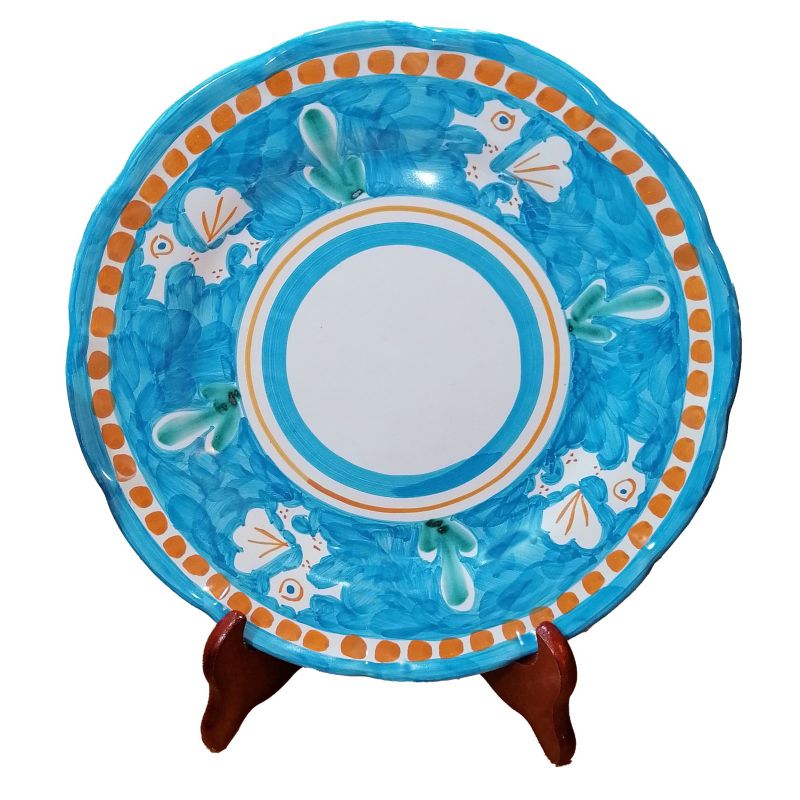 Dish, Plate Animal line choose your pattern, handpainted in Vietri ceramic dinner, fruit/dessert underplate
