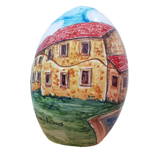 Huevos de Pascua coleccionables. en cerámica de Vietri. Pintado a mano