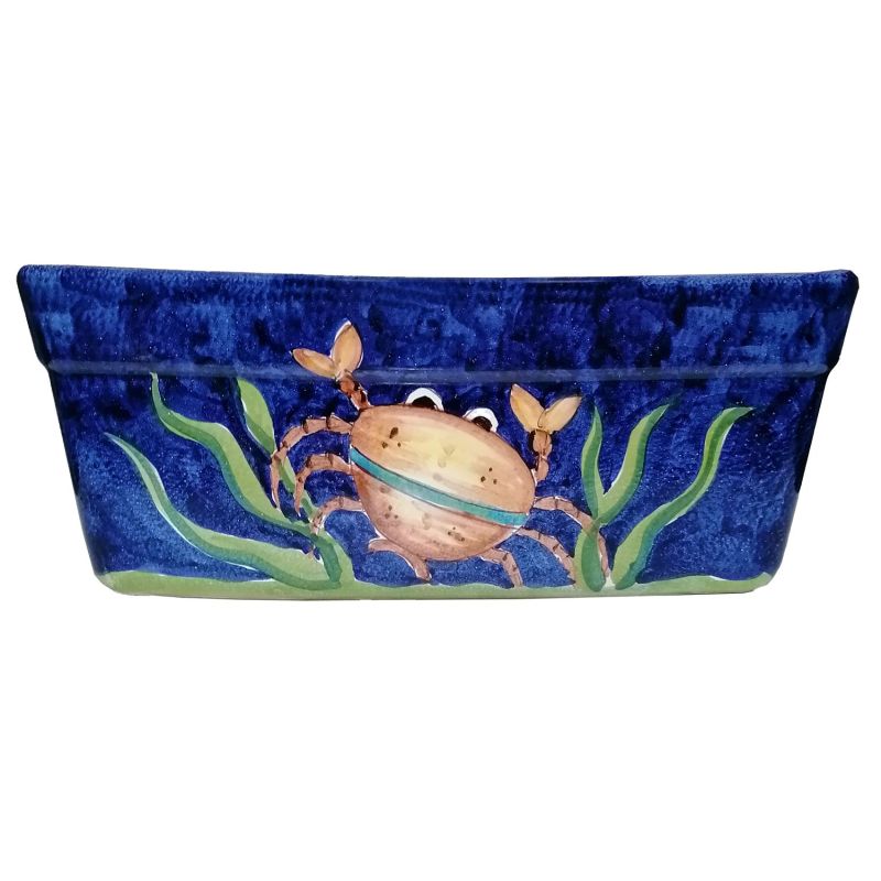 Rectangular Planter. Sea Line. Vietri ceramic....