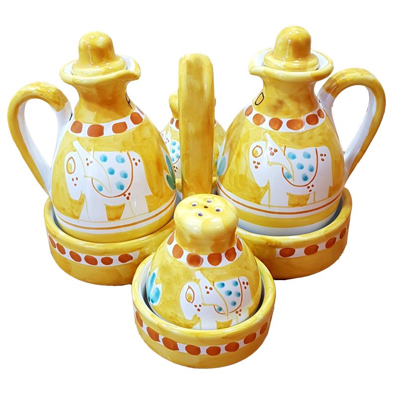 Oil vinegar salt and Pepper Set Animal line....