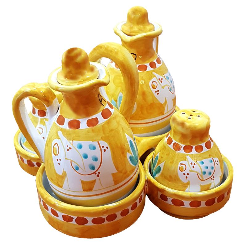 Oil vinegar salt and Pepper Set Animal line....