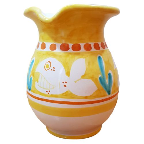 Brocca linea Animaletti. Ceramica di Vietri dipinta a mano.