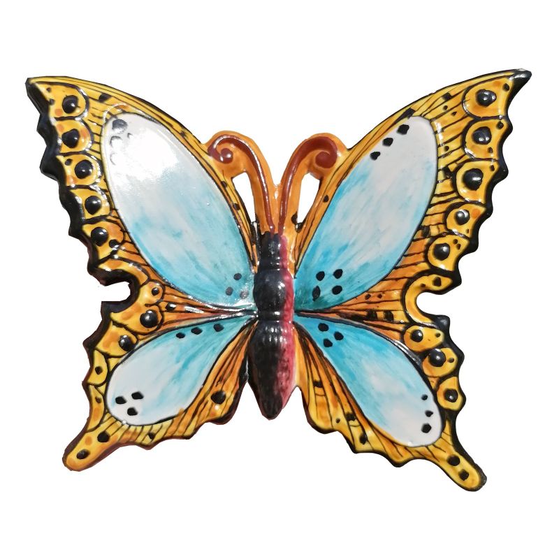 Colorful butterfly handpainted Vietri ceramic