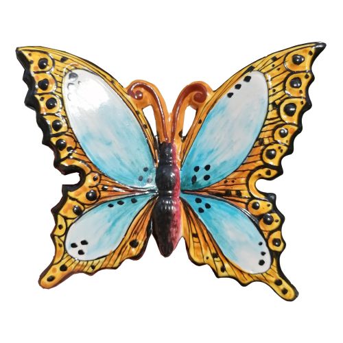 Colorful butterfly handpainted Vietri ceramic