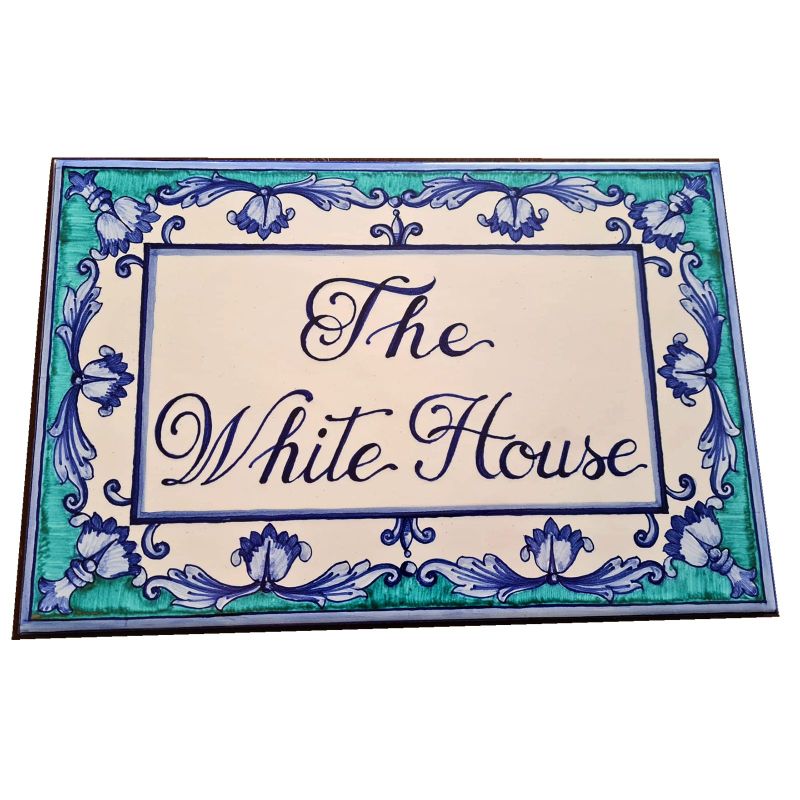 Plaque personnalisable. Céramique Vietri peinte...