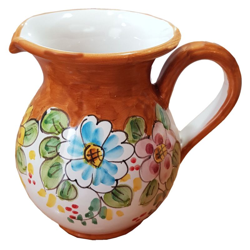 Carafe Bombée. Ligne Fleurs. Céramique de...