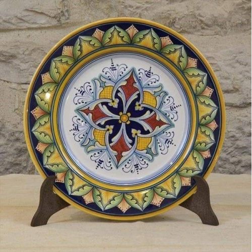 Piatto murale artistico. Ceramica vietrese. Dipinta a mano