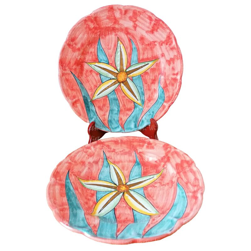 Placas de línea de pescado en ceramica vietrese...