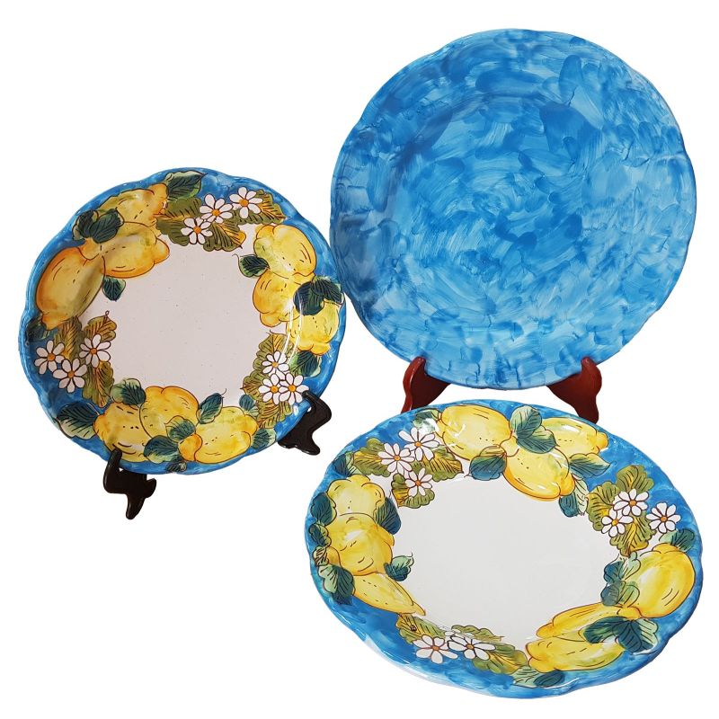 Assiette. Ligne Top. Citrons et Fleurs...