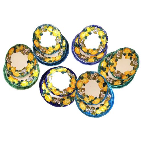 Placa de primera línea. Limones y azahares. Cerámica Vietri.