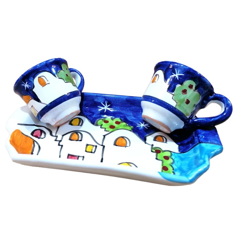 Coffee Cup and Tray Set “Tet-a-Tet” Favor....