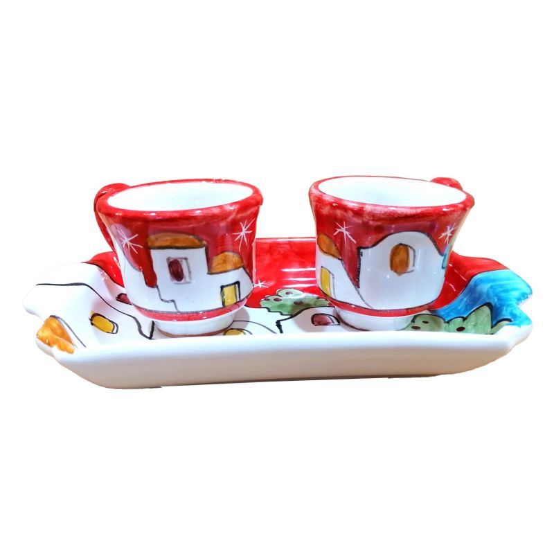 Service Tasses à Café et Plateau “Tête-à-Tête”...