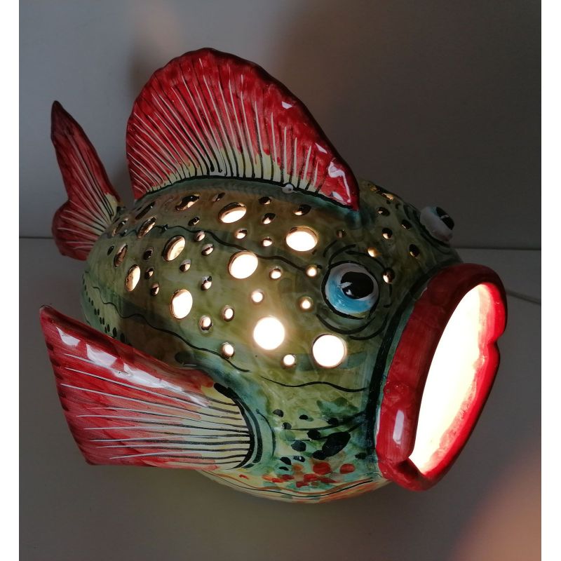 Fish. Home ornaments handpainted Vietri ceramic...