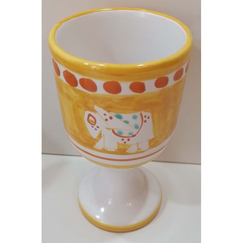Calice linea Animaletti dipinto a mano in...