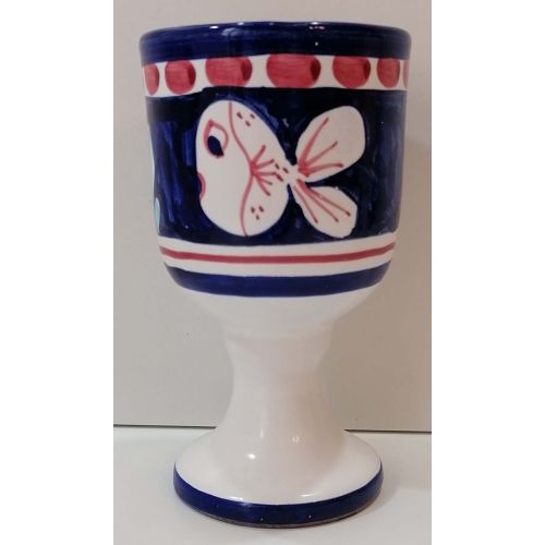 Calice. Linea Animaletti. Ceramica di Vietri. Dipinto a mano.