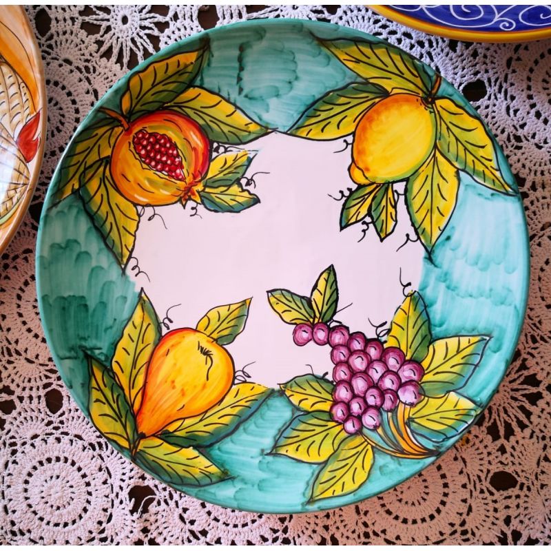 Placa de pared en Ceramica Vietrese pintada a mano. Disponible en muchos colores y tamaños