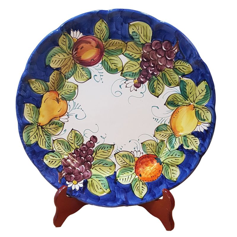 Dish, plate Fruit line Vietri's red....