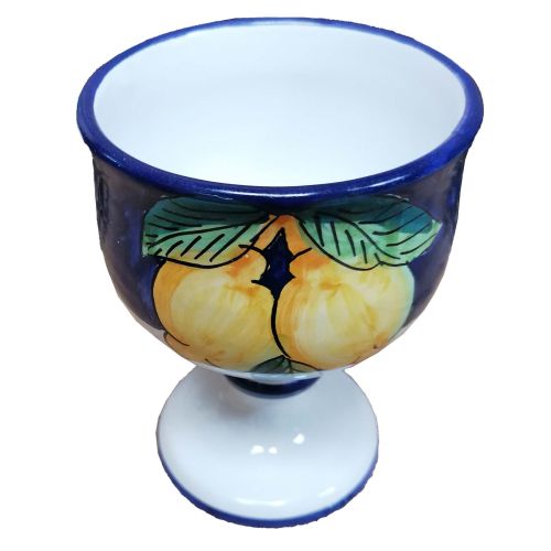 Calice linea Fruttina dipinto a mano in ceramica vietrese.