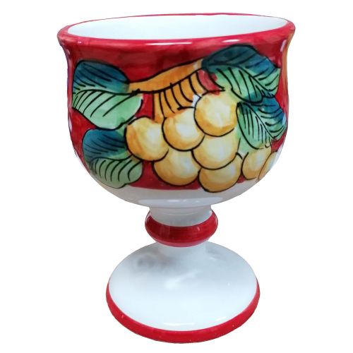 Calice Svasato. Linea Frutta. Ceramica di Vietri. Dipinto a mano.