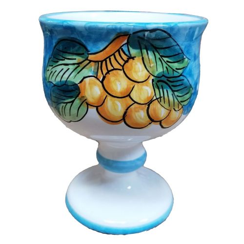 Calice Svasato. Linea Frutta. Ceramica di Vietri. Dipinto a mano.