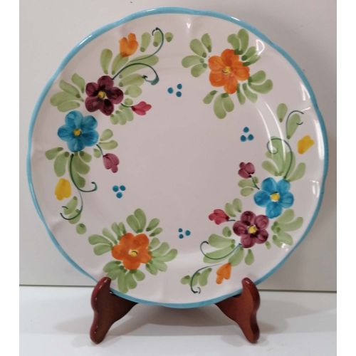 Assiette. Ligne Printemps. Céramique de Vietri. Peinte à la main. Disponible plate, creuse, dessert ou sous-assiette.