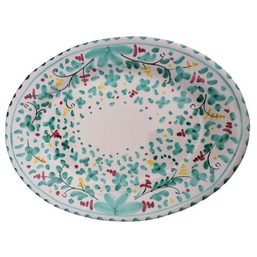 Restaurants line. Big Mama. Oval bowl platter. Serving dish. Vietri ceramics. Hand-painted.