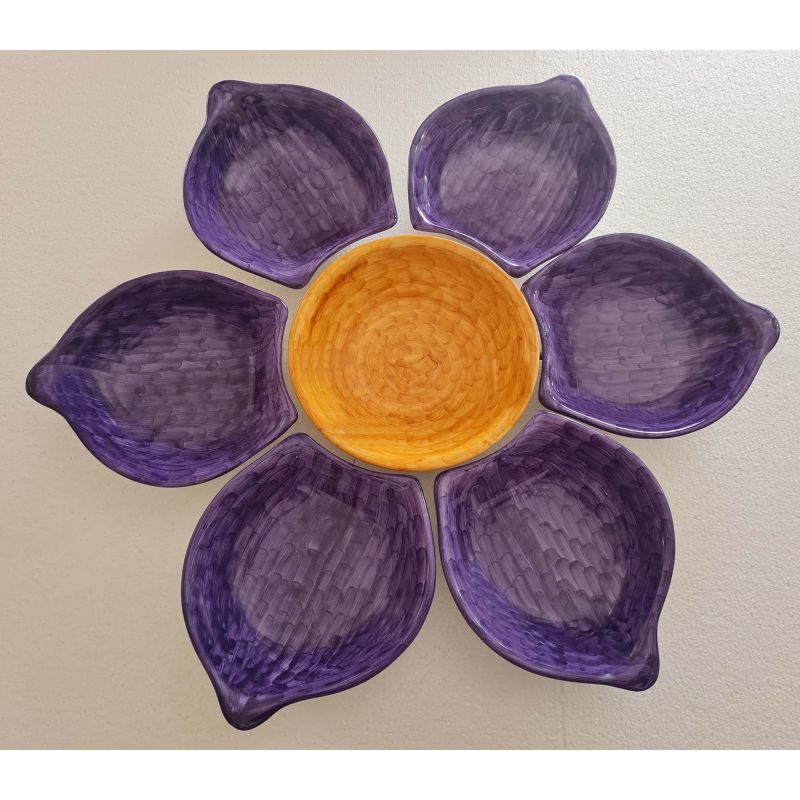 Set de aperitivo. Cena fría. 7 piezas. Forma...