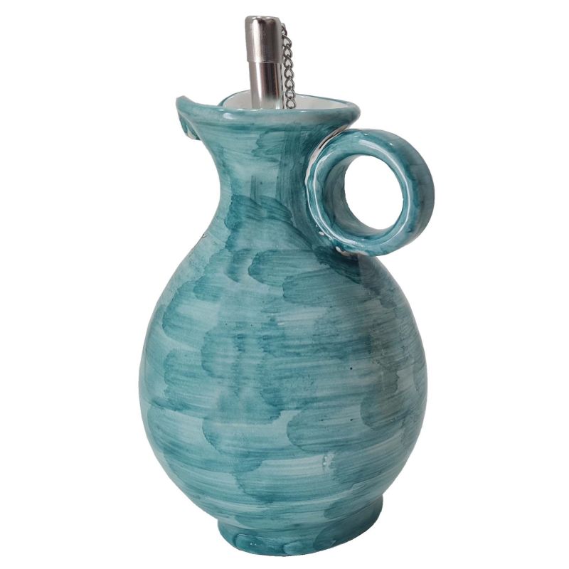 Oil cruet bottle Brushed line. Hand painted...