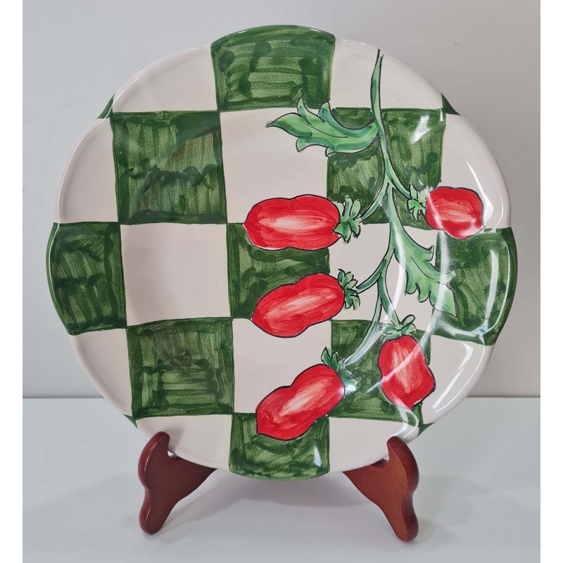 Assiette – Collection Carreaux et Tomates....