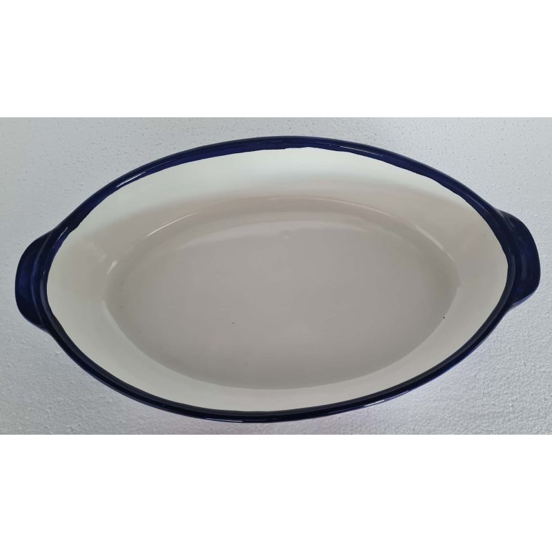 Oval Oven pan Animal line. handpainted Vietri...