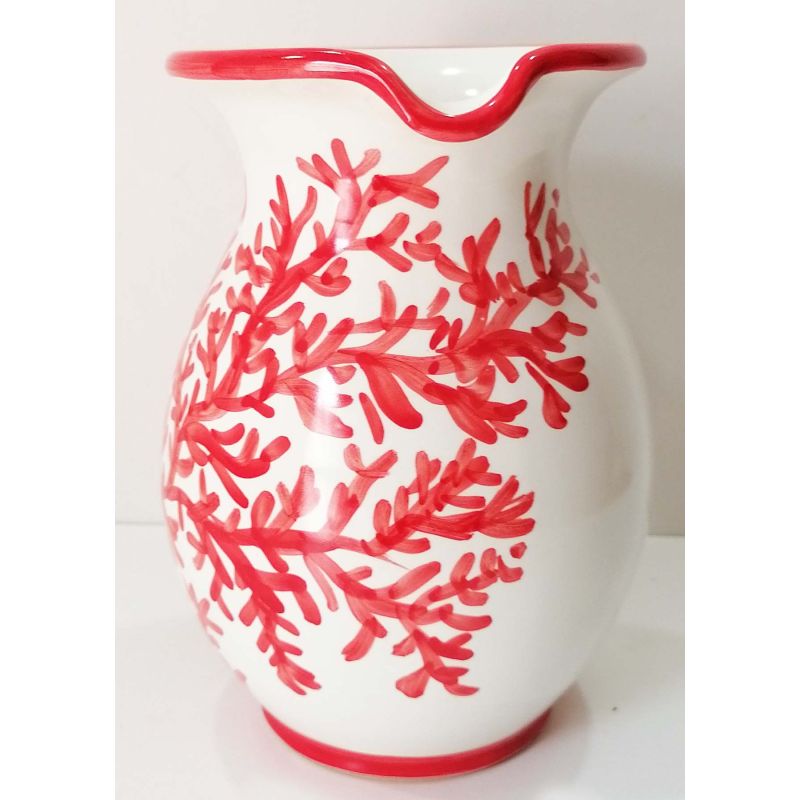 Pitcher Corals line. handpainted Vietri ceramic