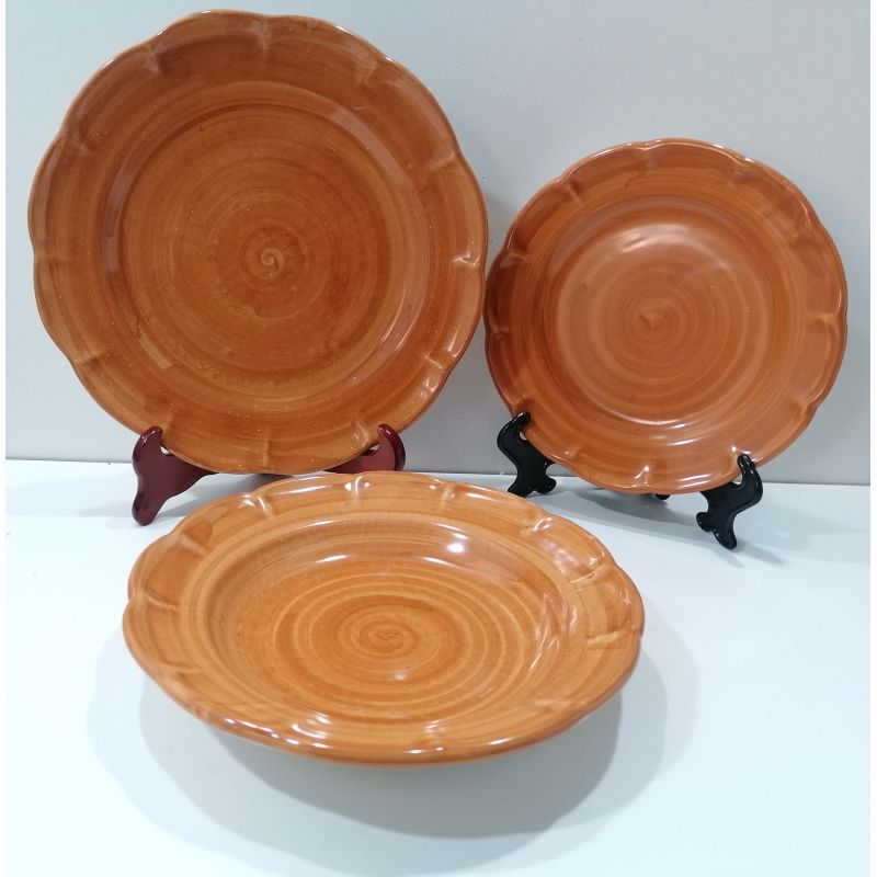 Tris Piatti linea Pennellato Scegli il tuo preferito - Ceramica di Vietri dipinta a mano