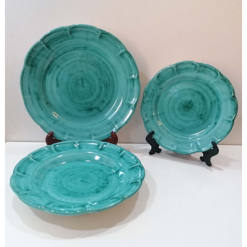 Tris Piatti linea Pennellato Scegli il tuo preferito - Ceramica di Vietri dipinta a mano
