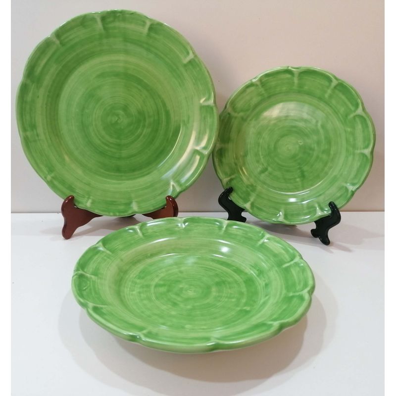 Tris Piatti linea Pennellato Scegli il tuo preferito - Ceramica di Vietri dipinta a mano