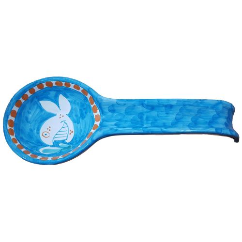 Spoon rest Animal Line. handpainted Vietri ceramic